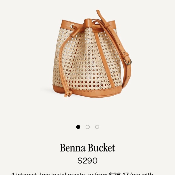 Elegant Tan Woven Crossbody Bag - Picture 6 of 6